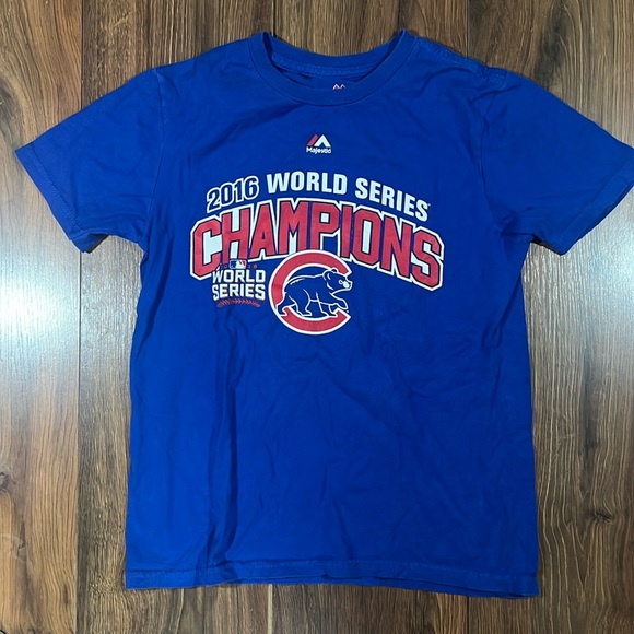 Kids Majestic Chicago Cubs World Series Tee - Picture 1 of 3